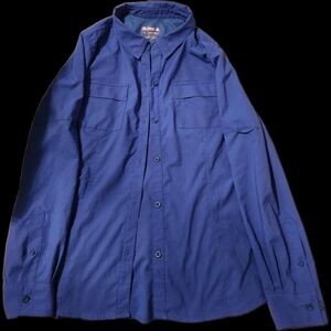 Reel Legends Women's Blue Long Sleeve Shirt